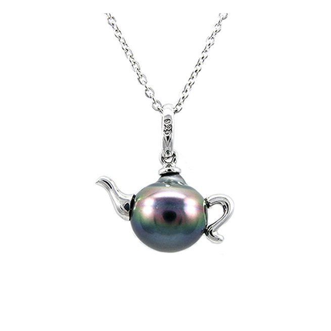 Teapot Tahitian Pearl Necklace