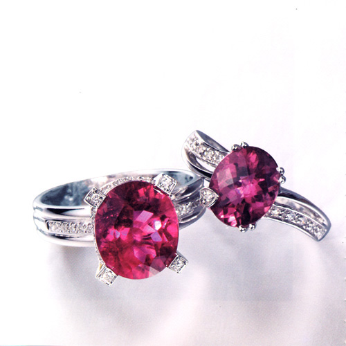 Ruby Platinum Diamond Ring