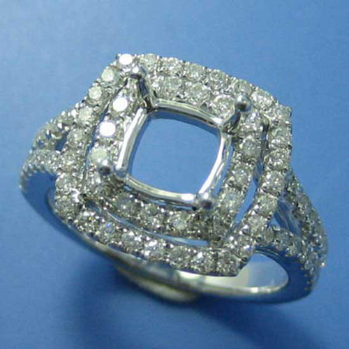 18K White Gold Diamond Ring