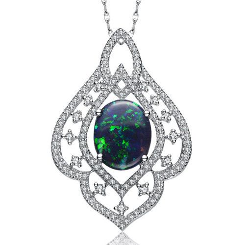 Black Opal Pendant