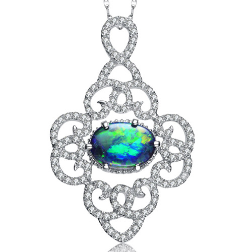 Black Opal Pendant