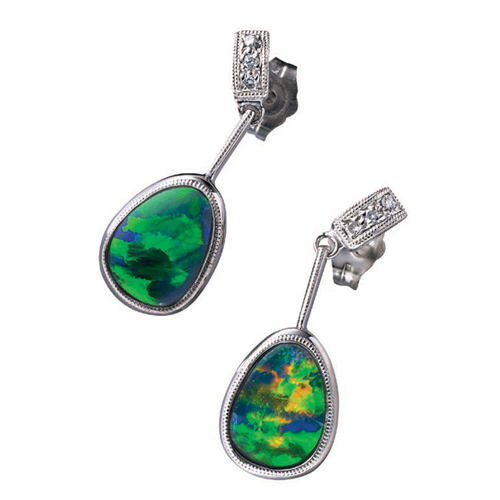 Doublet Opal Earrings