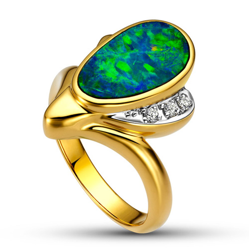 Doublet Opal Ring