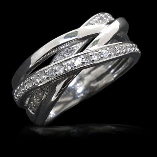 Sterling Silver Ring with CZ