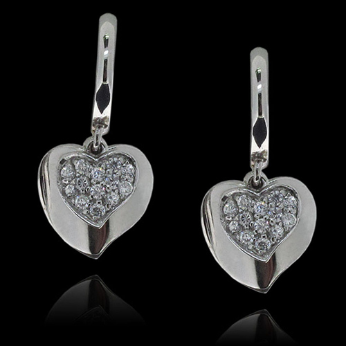 Sterling Silver Earring with CZ