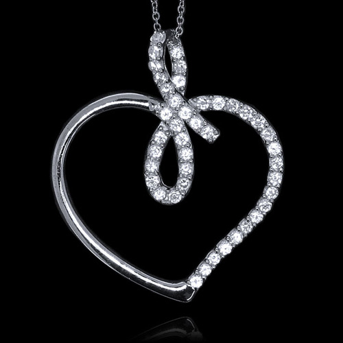 Sterling Silver Pendant with CZ