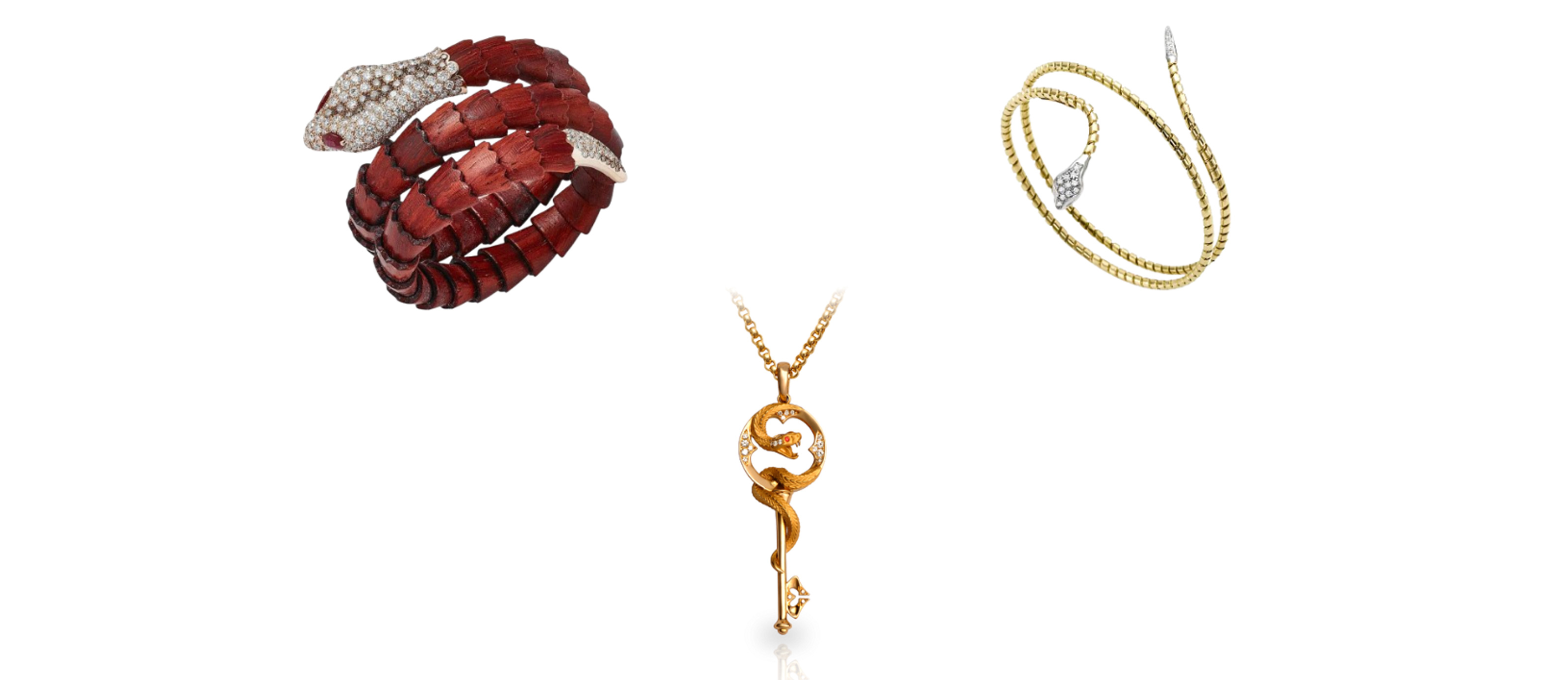 Jewels celebrating the Year of the Snake